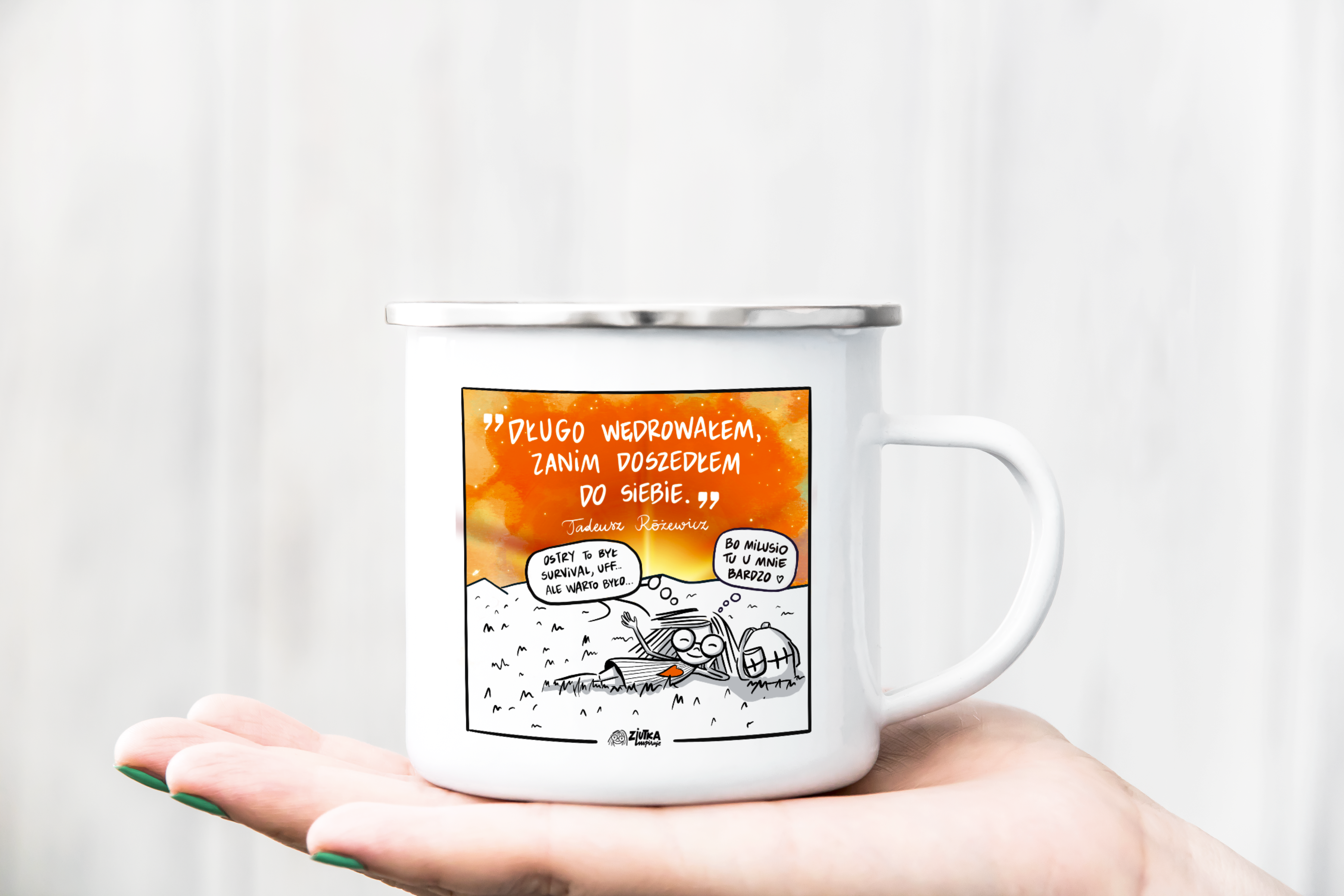 Kubek gadżet na prezent z duszą, inspiracja do bycia sobą