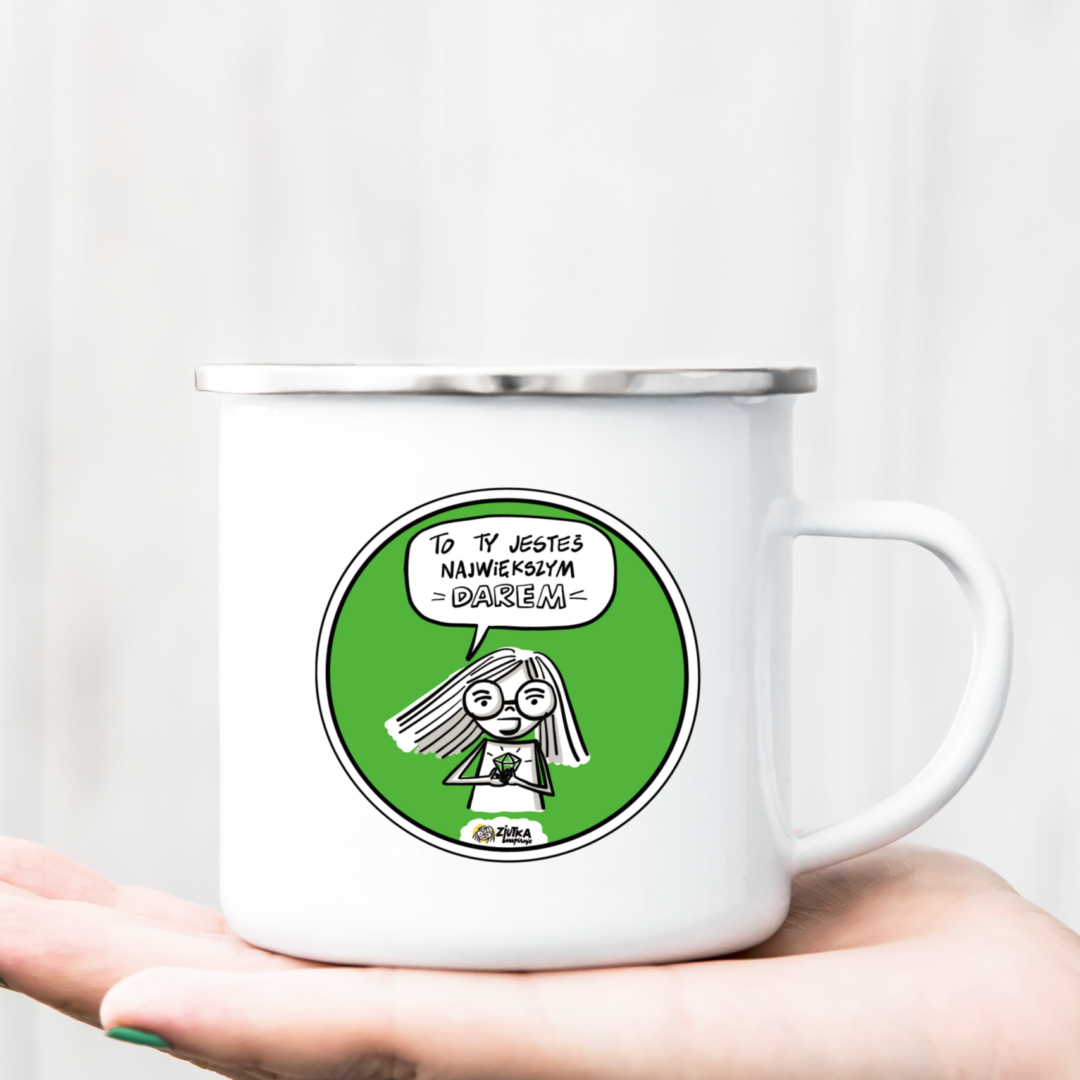 Kubek inspirujący gadżet, na prezent