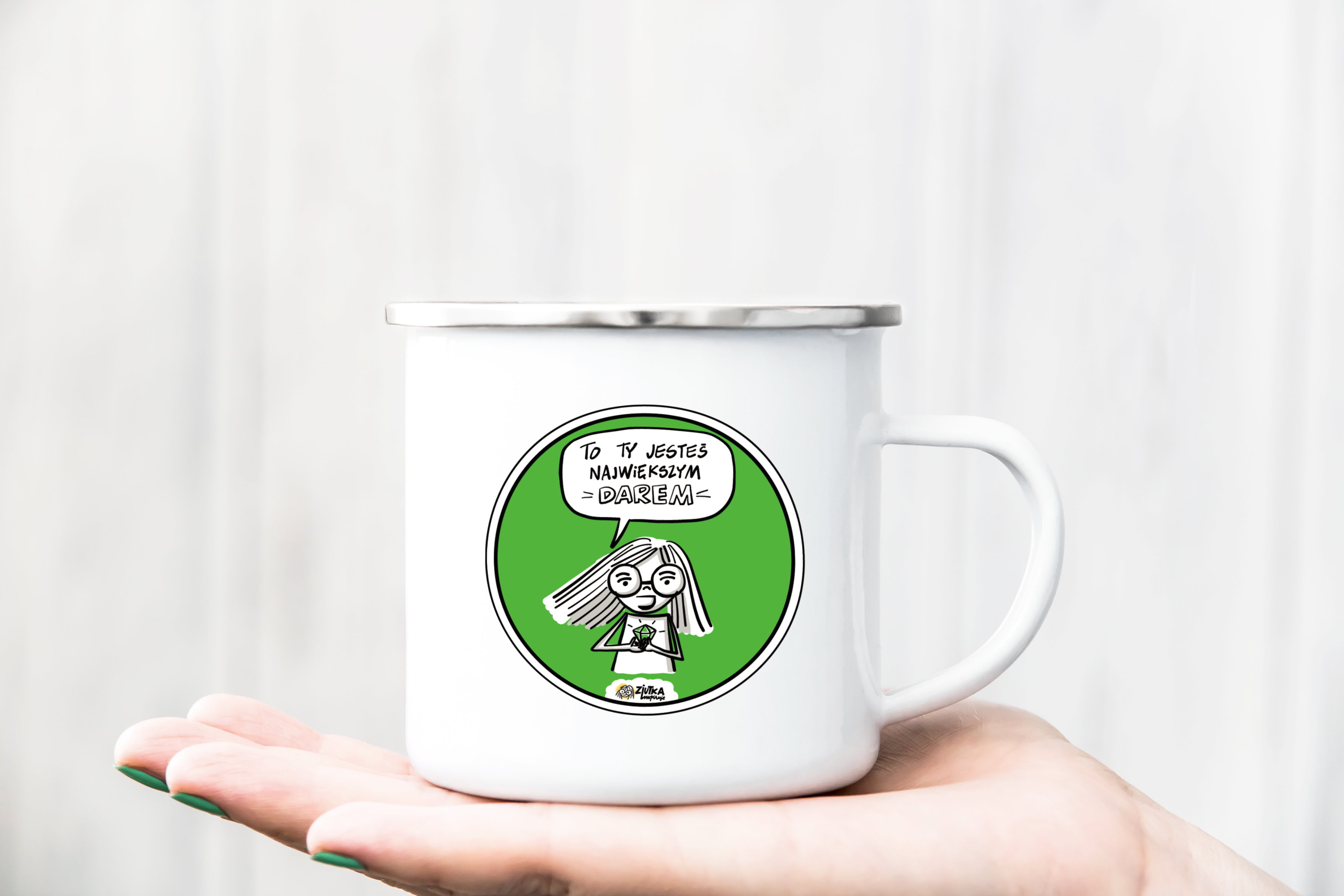 Kubek inspirujący gadżet, na prezent