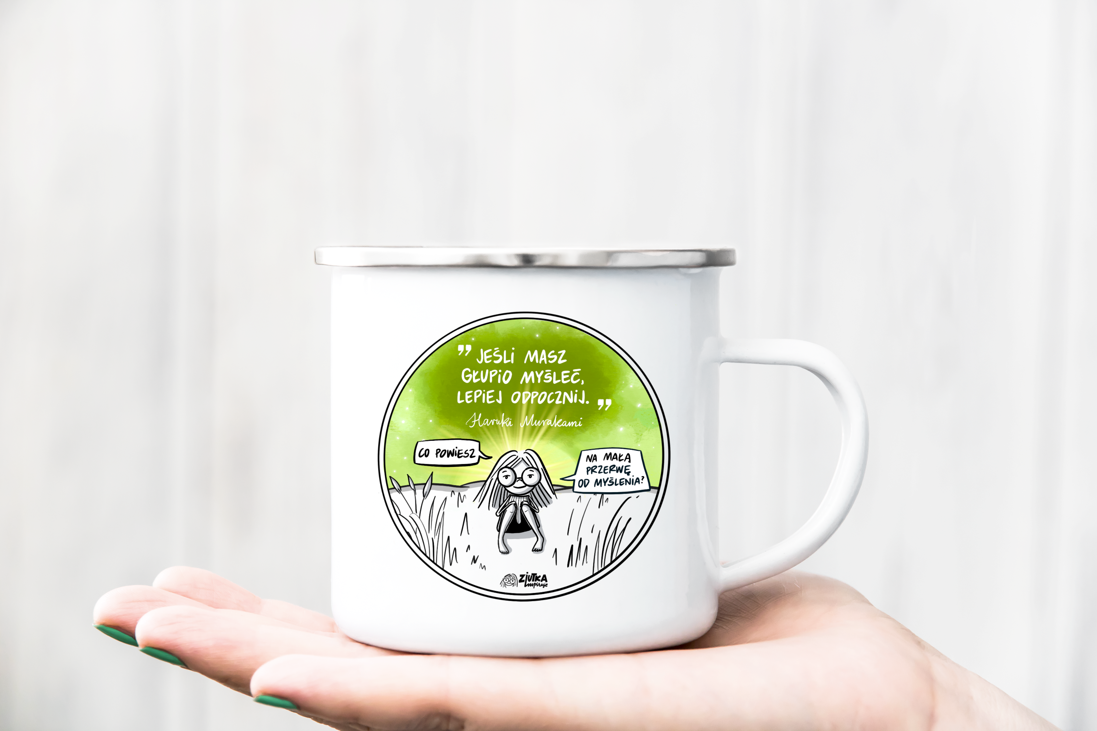 Kubek do kawy, herbaty. Gazdżet na prezent, gift,inspiracja do rozwoju.