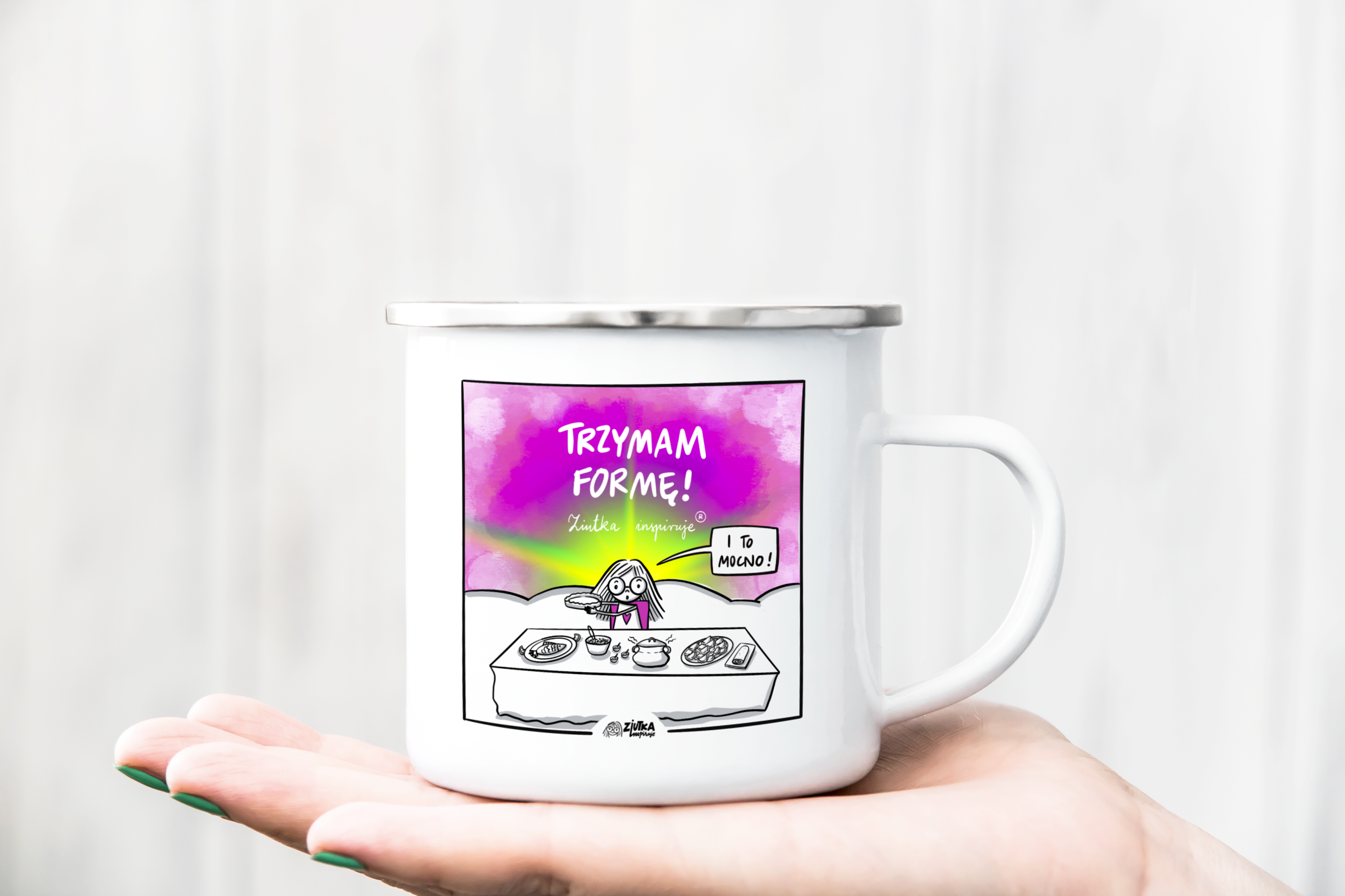 Kubek Gadżet z humorem i inspiracją doskonały na prezent