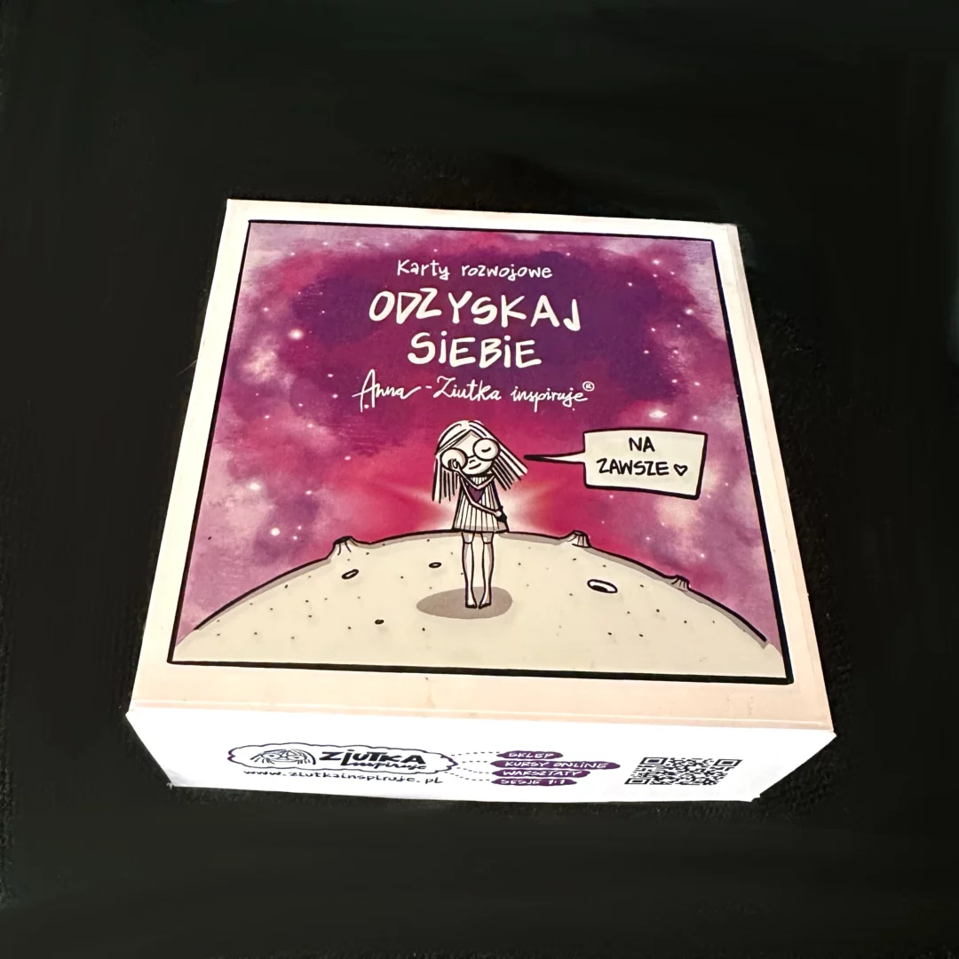 Talia kart rozwojowych dla kobiet Odzyskaj Siebie z ilustracjami Ziutki